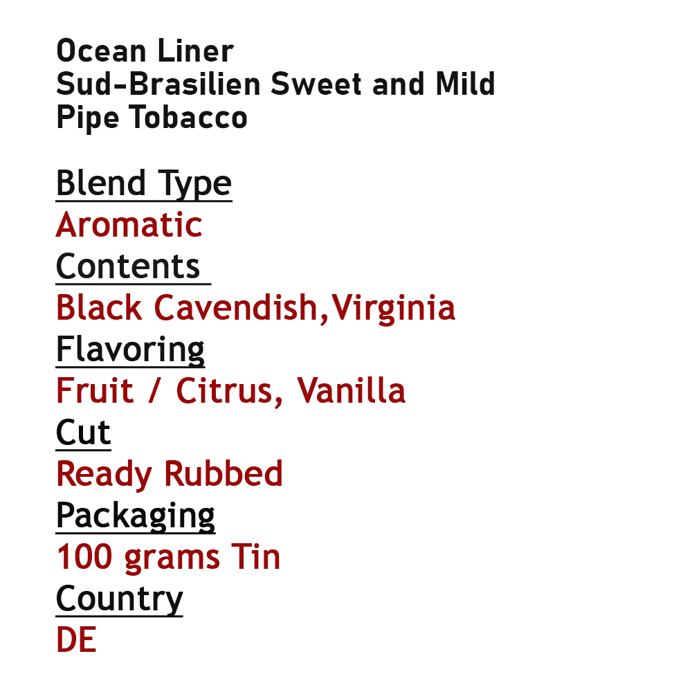 (Ocean Liner)Sud-Brasilien Sweet and Mild -1.jpg
