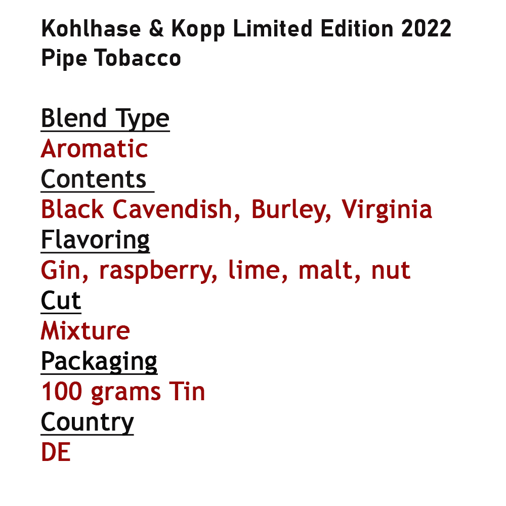 Kohlhase & Kopp limited Edition 2022-0