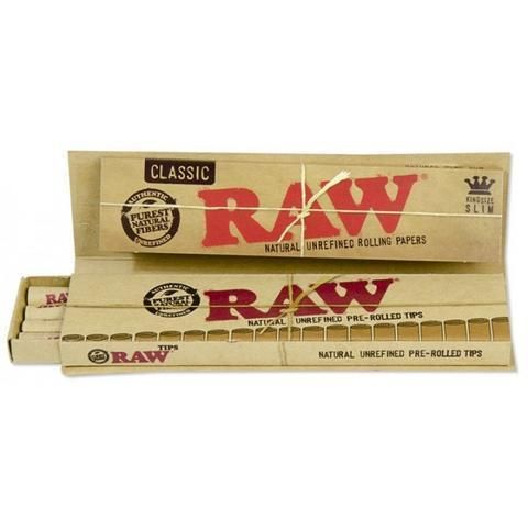 Raw Slim Sized Cotton Filter Rolling Tips for RYO Tobacco