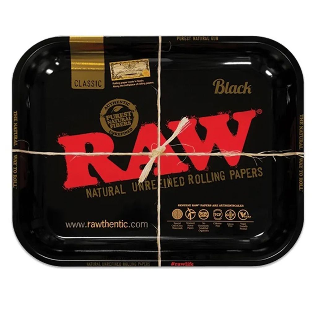 Raw Black Metal Rolling Tray - Large.jpg