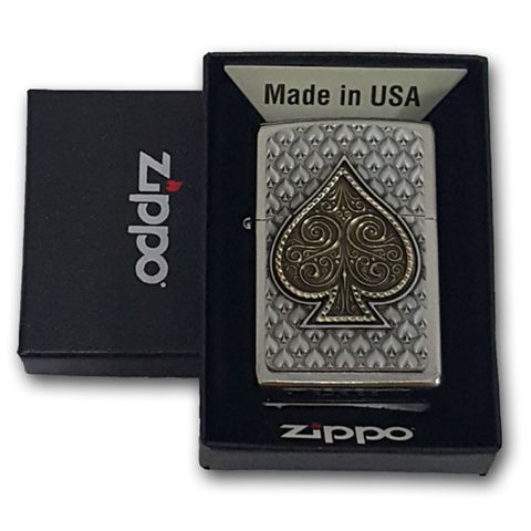 Zippo Lighter street chrome Plaque Spade 3D 2006479.jpg