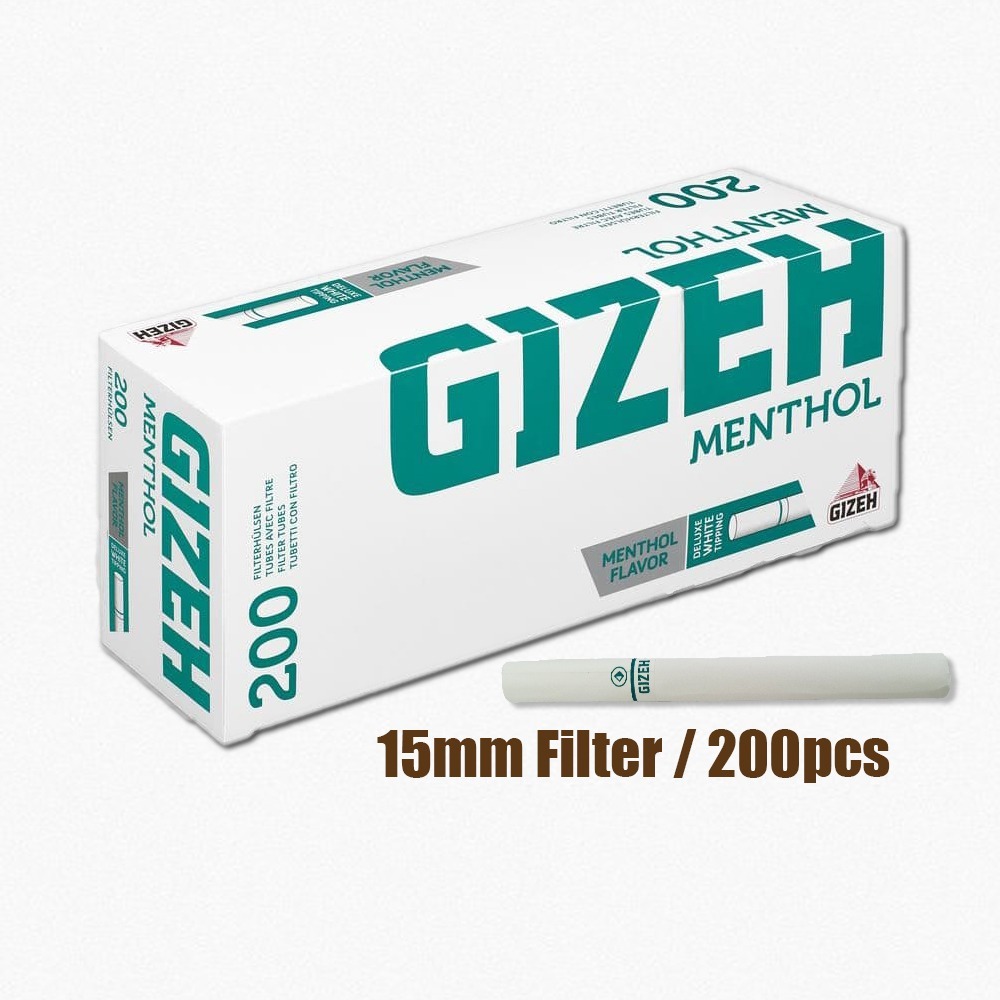 Gizeh 200 menthol Tubes with Menthol Filter 1 box