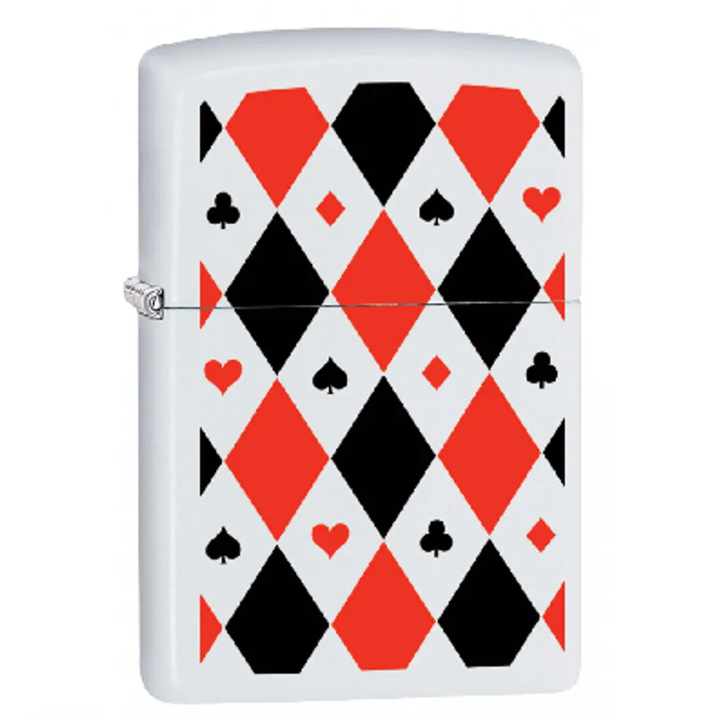 Zippo Poker Patterns White Matte.png