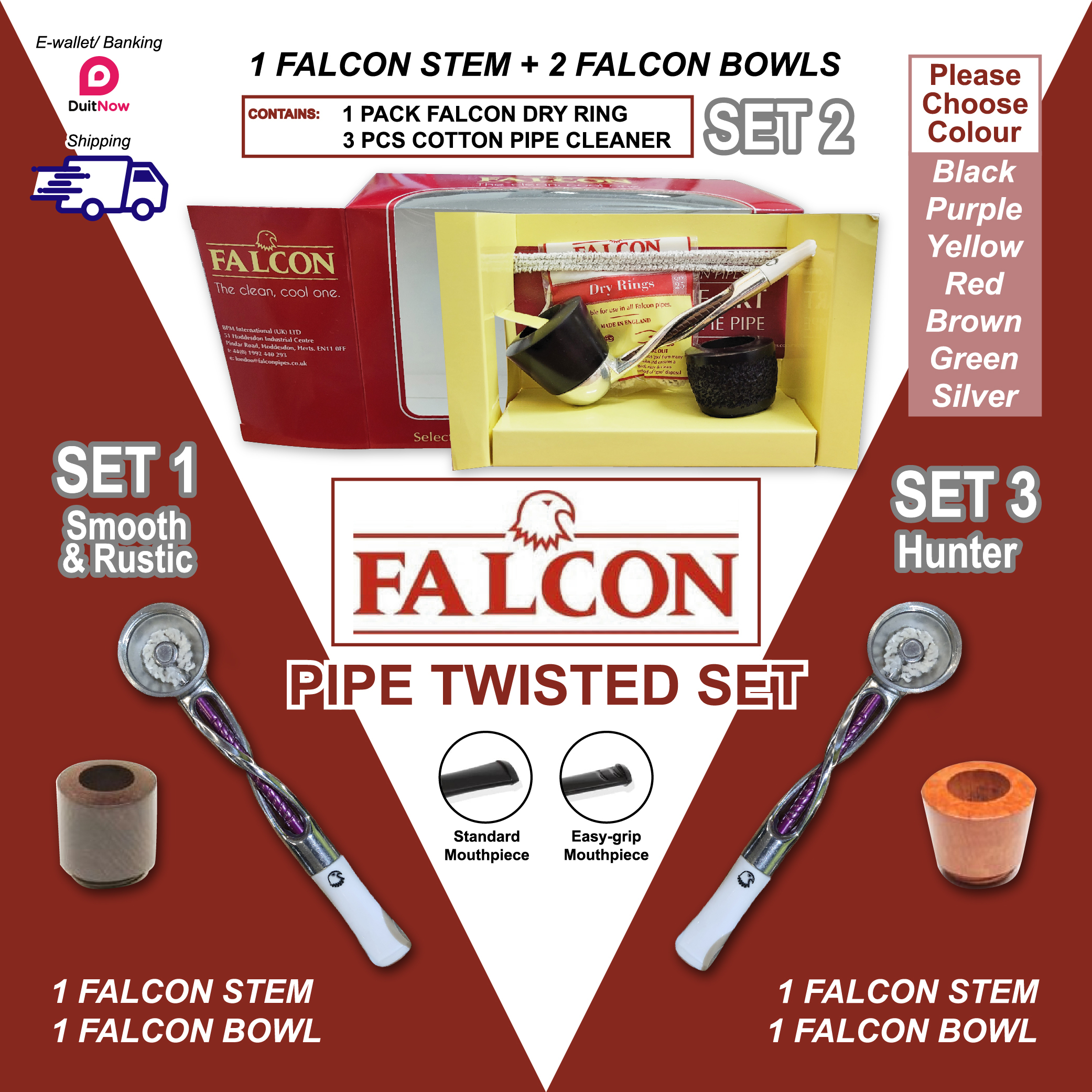 Smoking Pipe Accessories Collectables NEW Falcon Create Your Own Extra