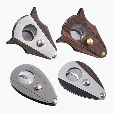 Sandalwood and stainless cigar cutter edge -7