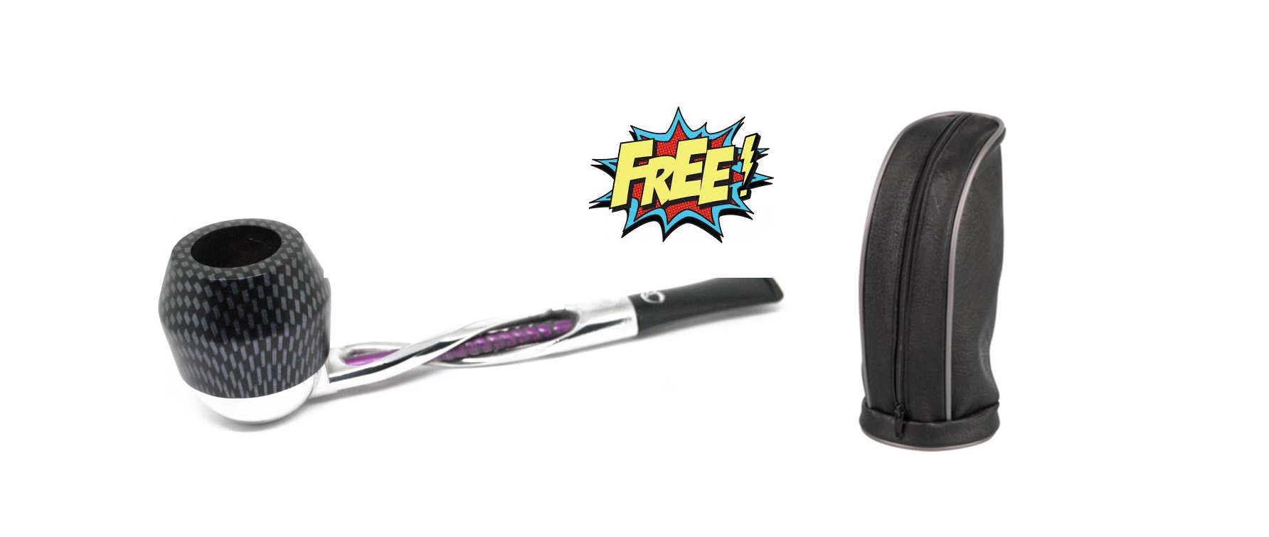 falcon twisted carbon bowl with golf pipe bag product picture.png