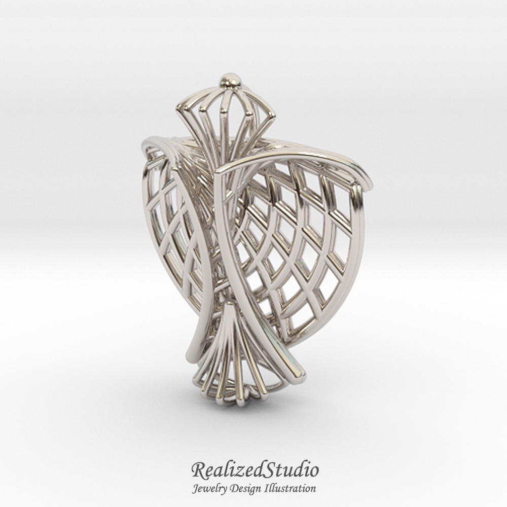 silver guardian angel pendant realizedstudio design rzsk