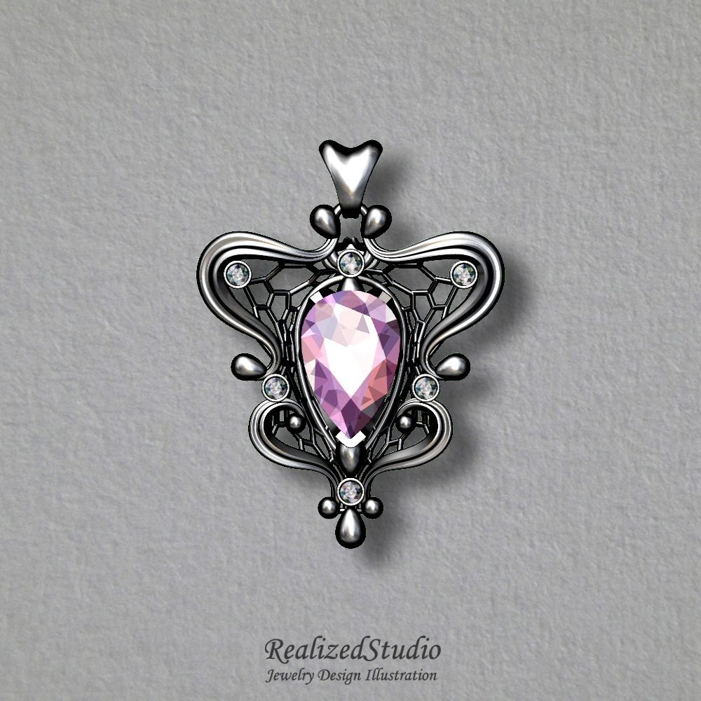 P18124-88 amyth spirit pendant realizedstudio design rzsk