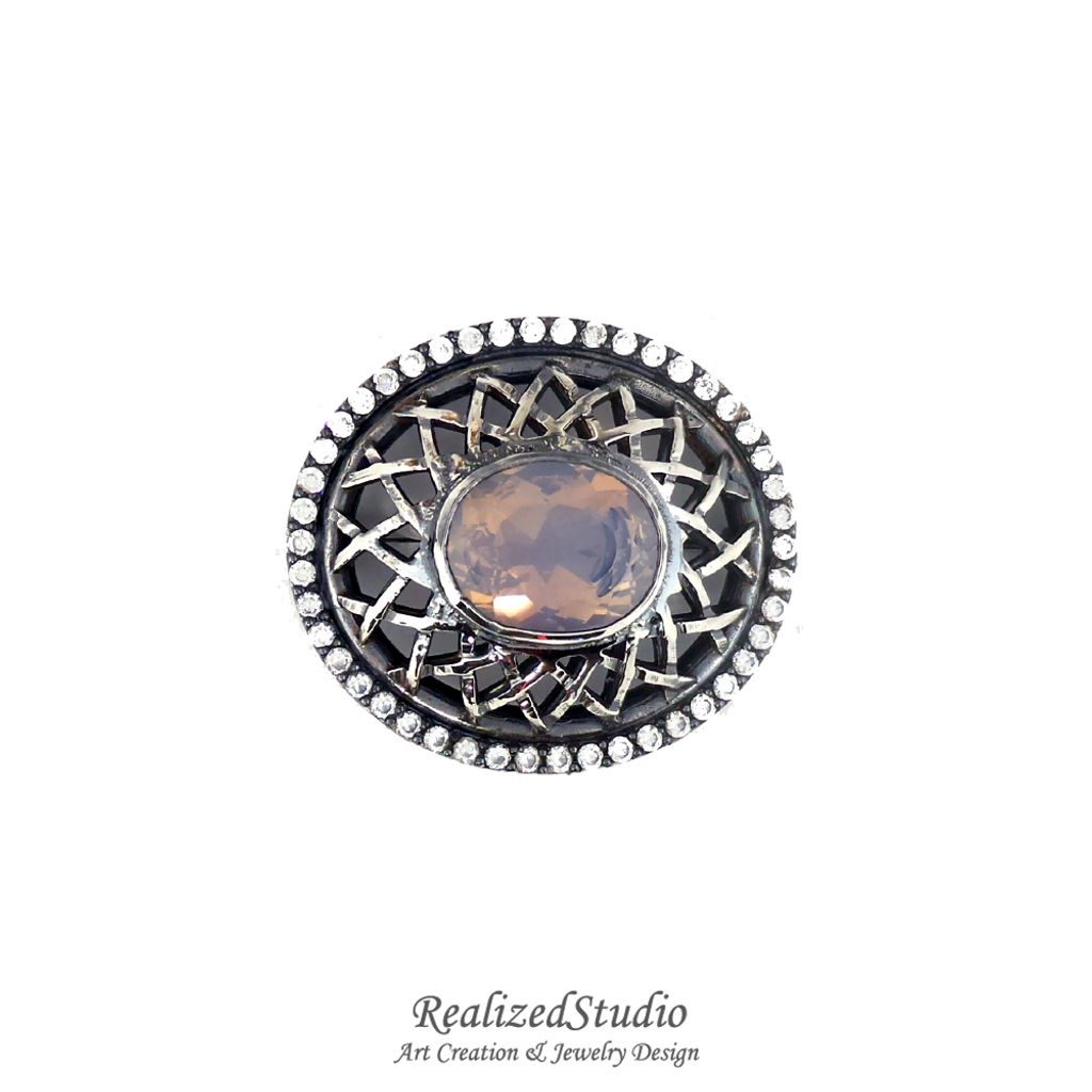 B16415 net dome brooch001