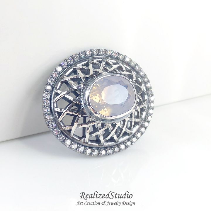 B16415 net dome brooch002