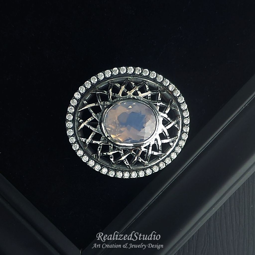 B16415 net dome brooch003