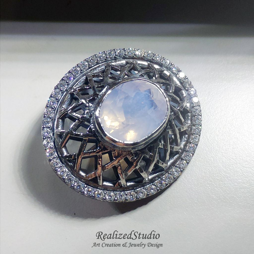 B16415 net dome brooch006