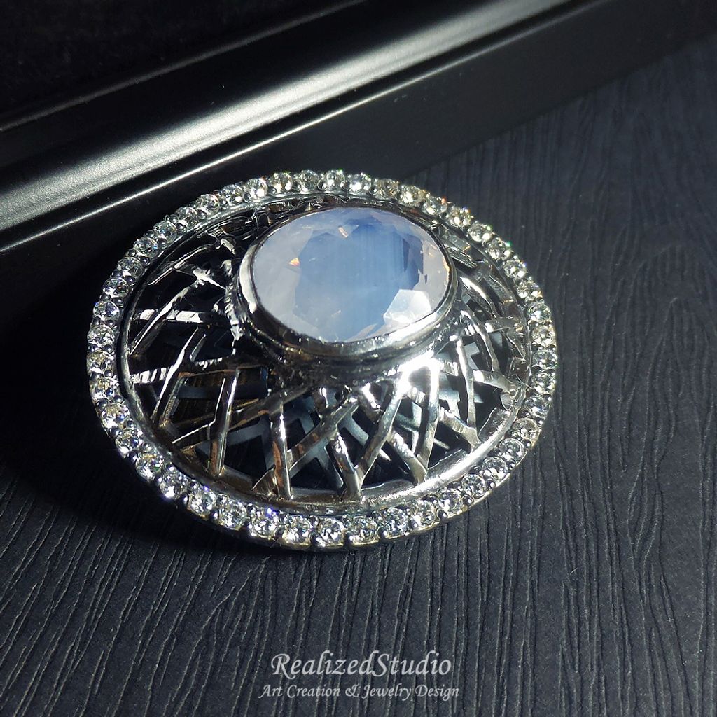 B16415 net dome brooch005