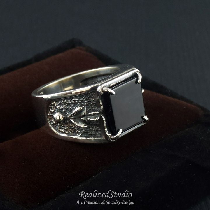 R20306 petragharti black onyx ring 001