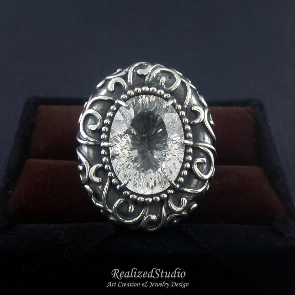 R20109 Night white topaz ring 001