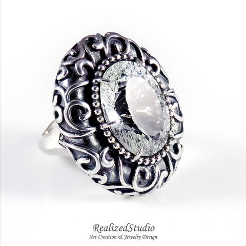 R20109 Night white topaz ring 007