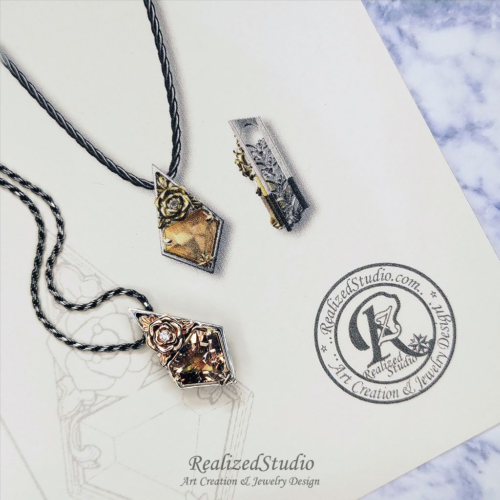 P24428n302 Golden Rose Empire Topaz Pendant 001