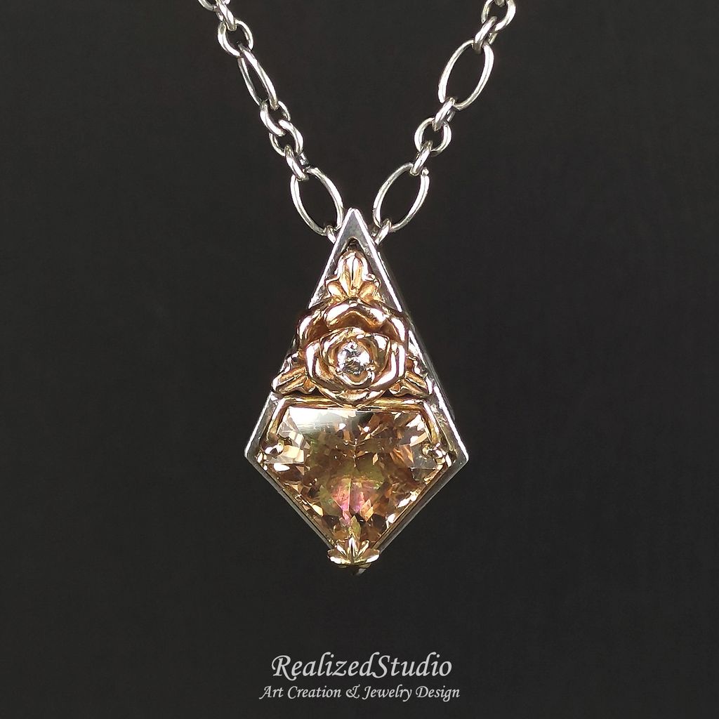 P24428n302 Golden Rose Empire Topaz Pendant 003