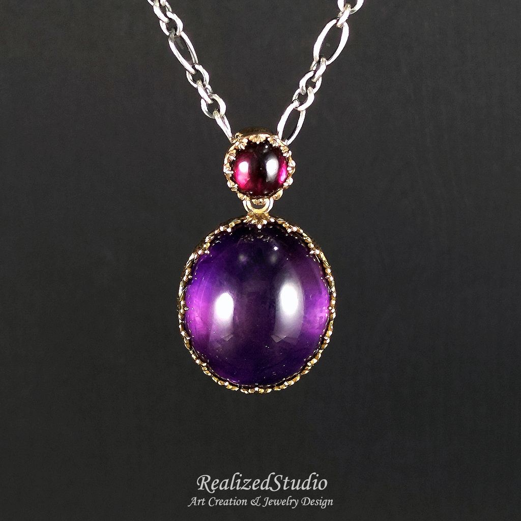 P23W11n276 Amethyst treasure pouch pendant 003