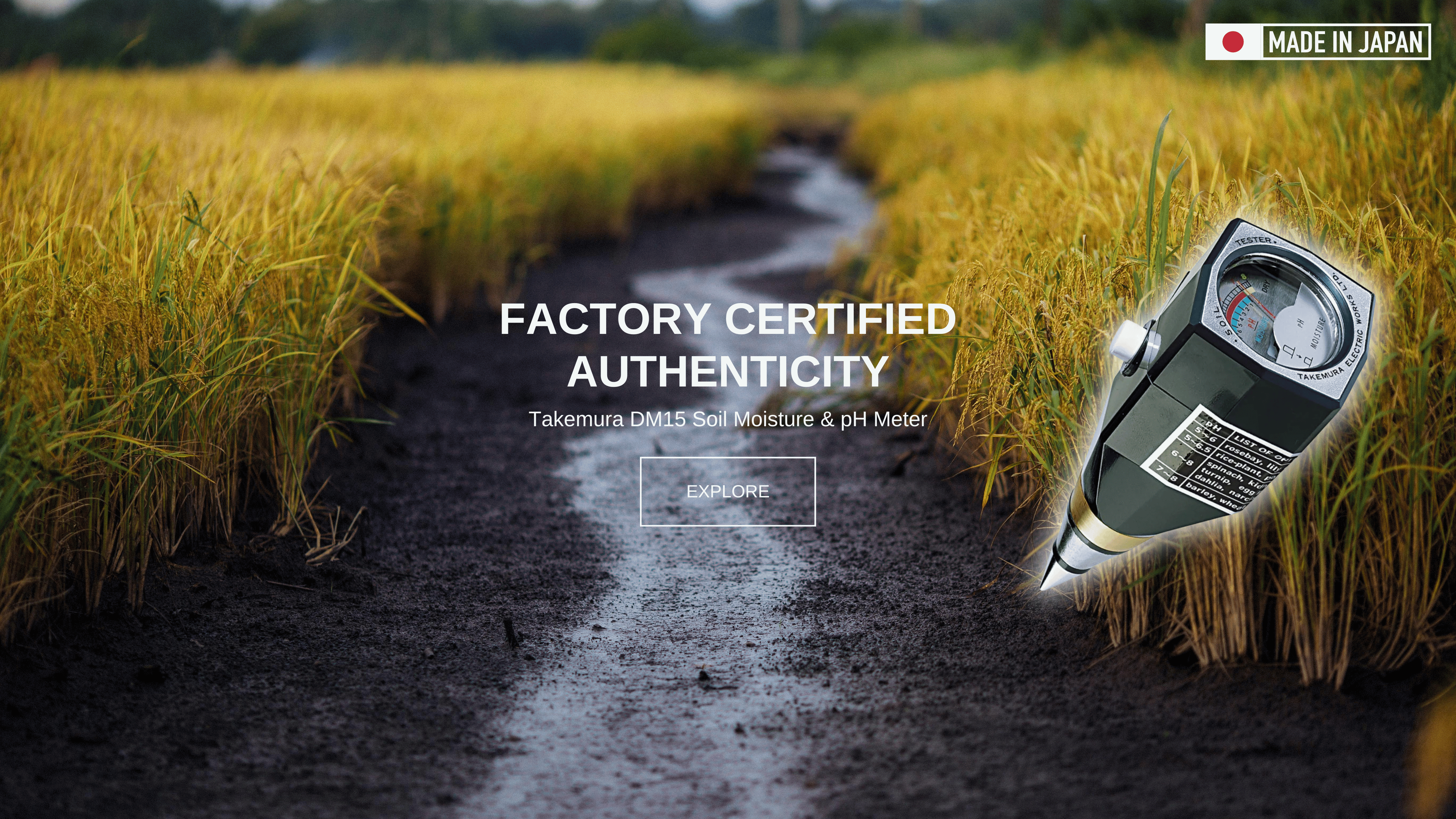 Takemura DM15 Soil Moisture & pH Meter
