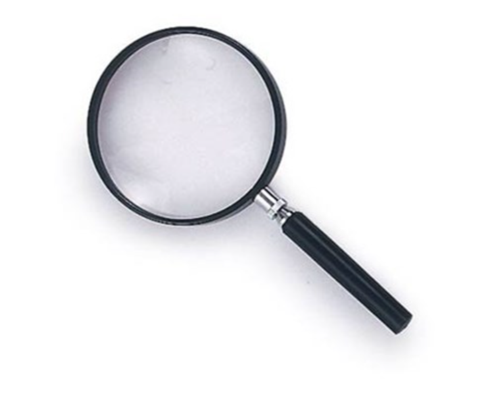 Hand magnifier 90mm Dia Magnifying Glass; magnification 2x.PNG