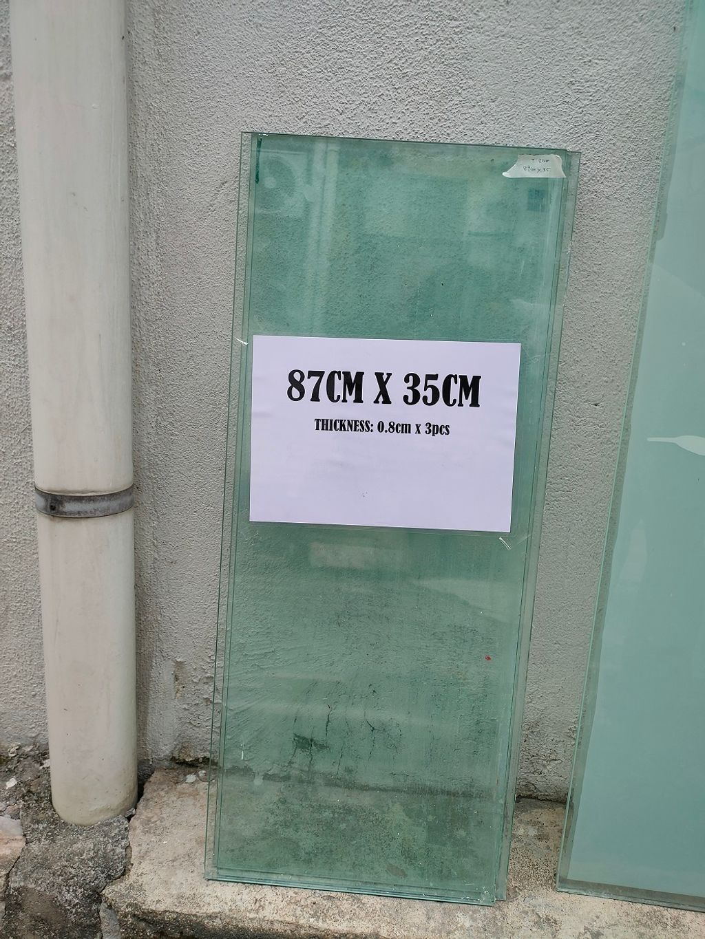 Used Tempered Glass One Lot Renovation Construction Glass Door