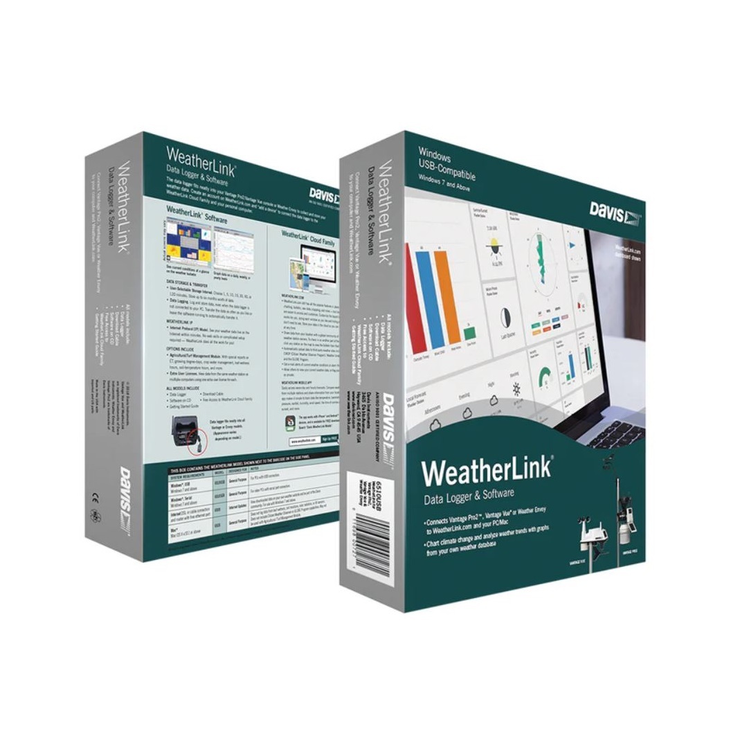 Davis Instruments WeatherLink® USB Data Logger – SURESERV Engineering Sdn  Bhd