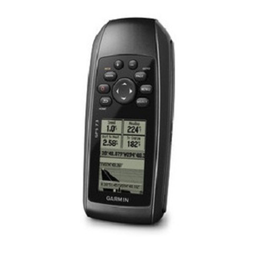 Garmin GPSMAP 73 with standard accessories for marine and