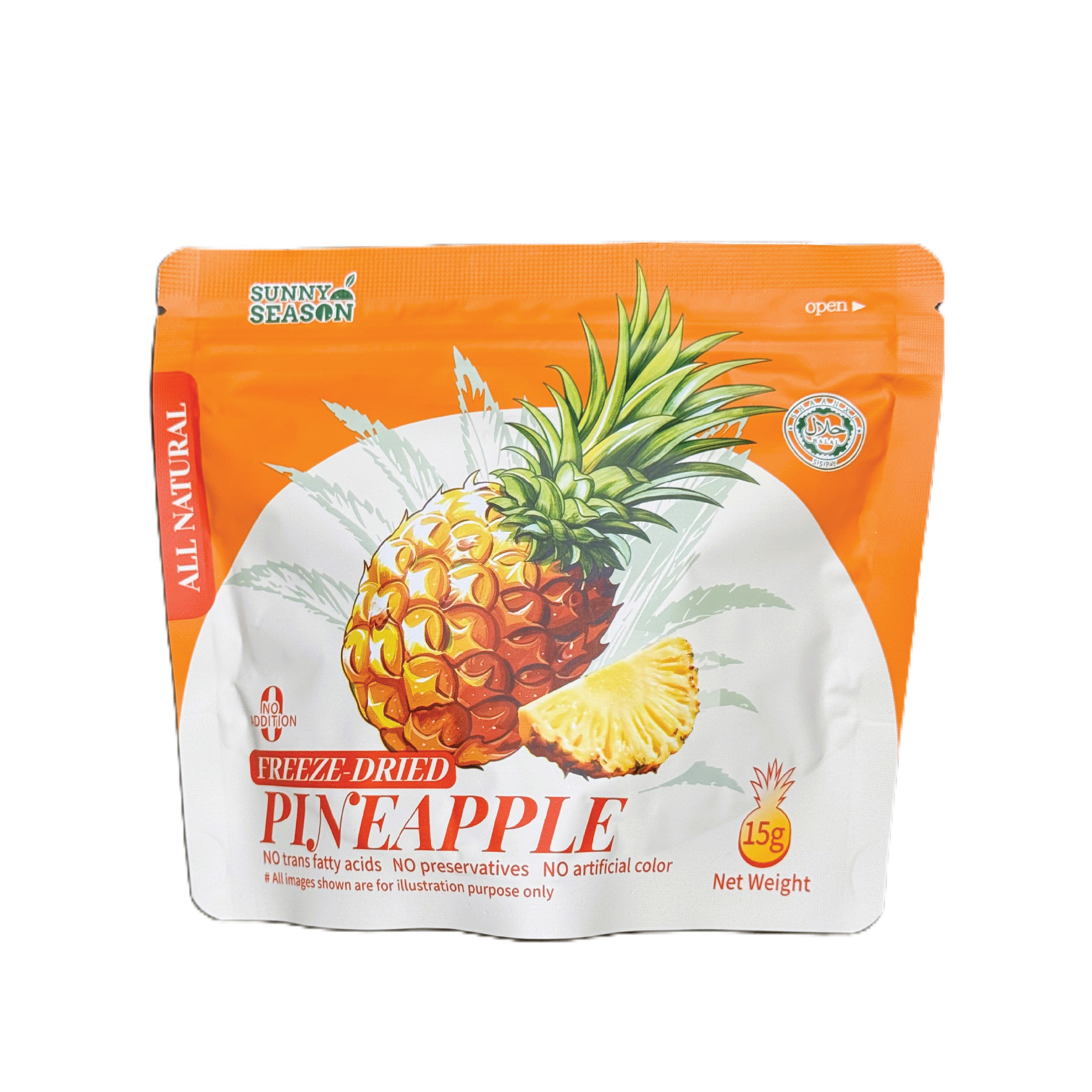 Freeze-dried Pineapple 15g-01-01