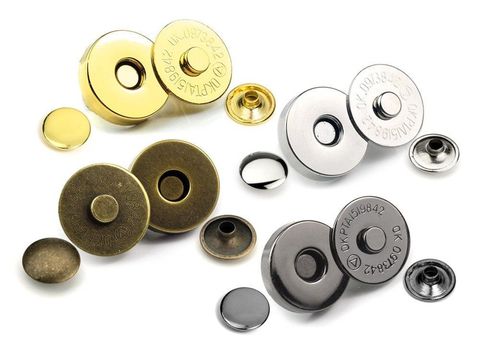 10sets Multi-Size Double Rivet Magnetic Purse snaps Closures Buttons