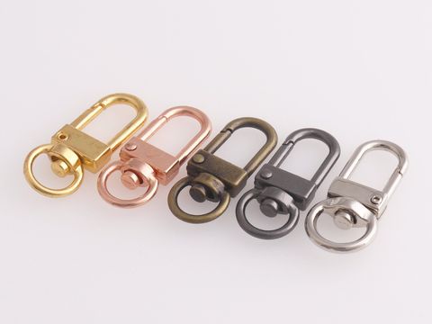 _Swivel Clasps Flat Snap Hook Metal Clasp Trigger Snap Hooks Purse Hook for Key Fob Hardware Keychain 3_8__(9mm) 20pcs_