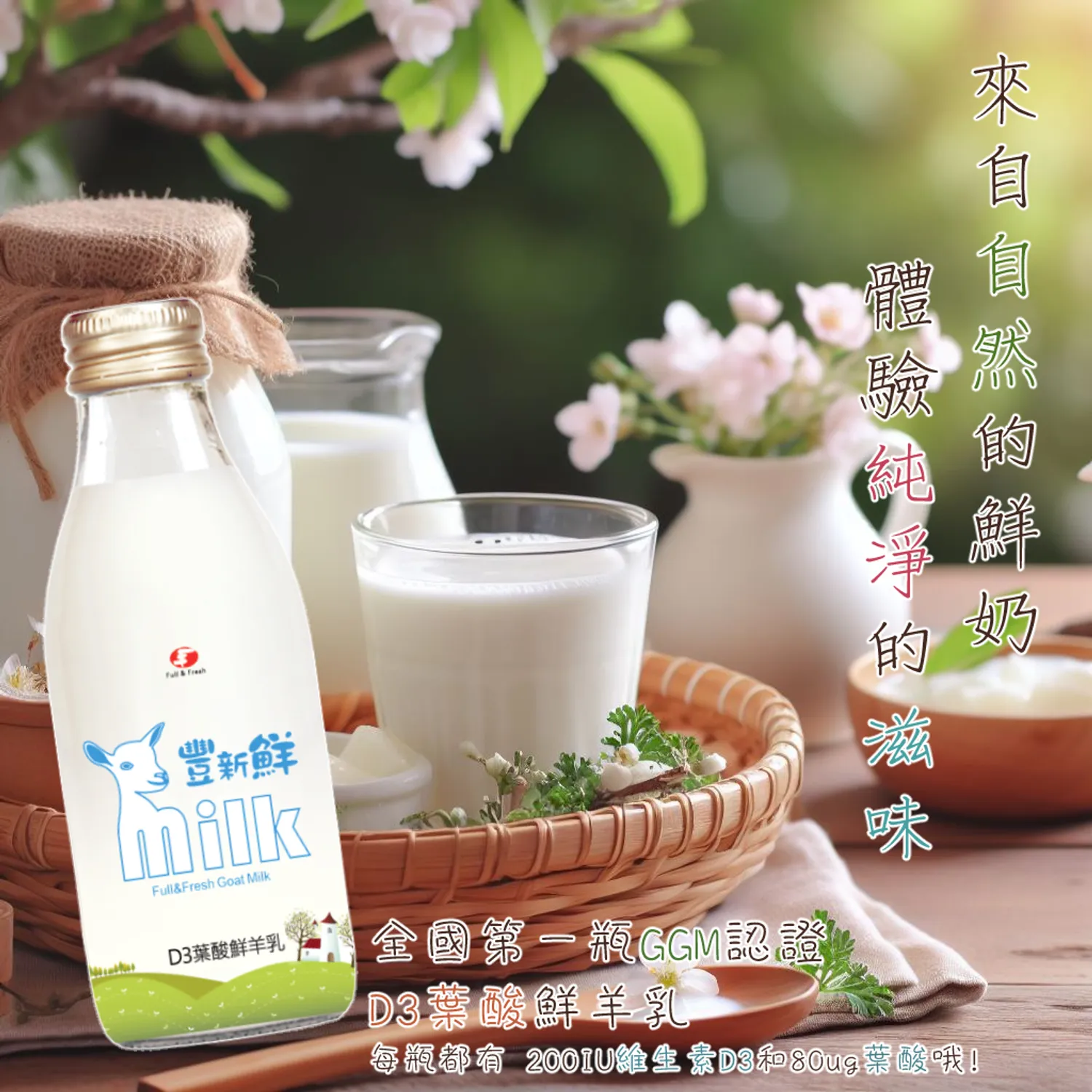 豐新鮮奶舖 - 全國第一瓶GGM認證《D3葉酸鮮羊乳》
