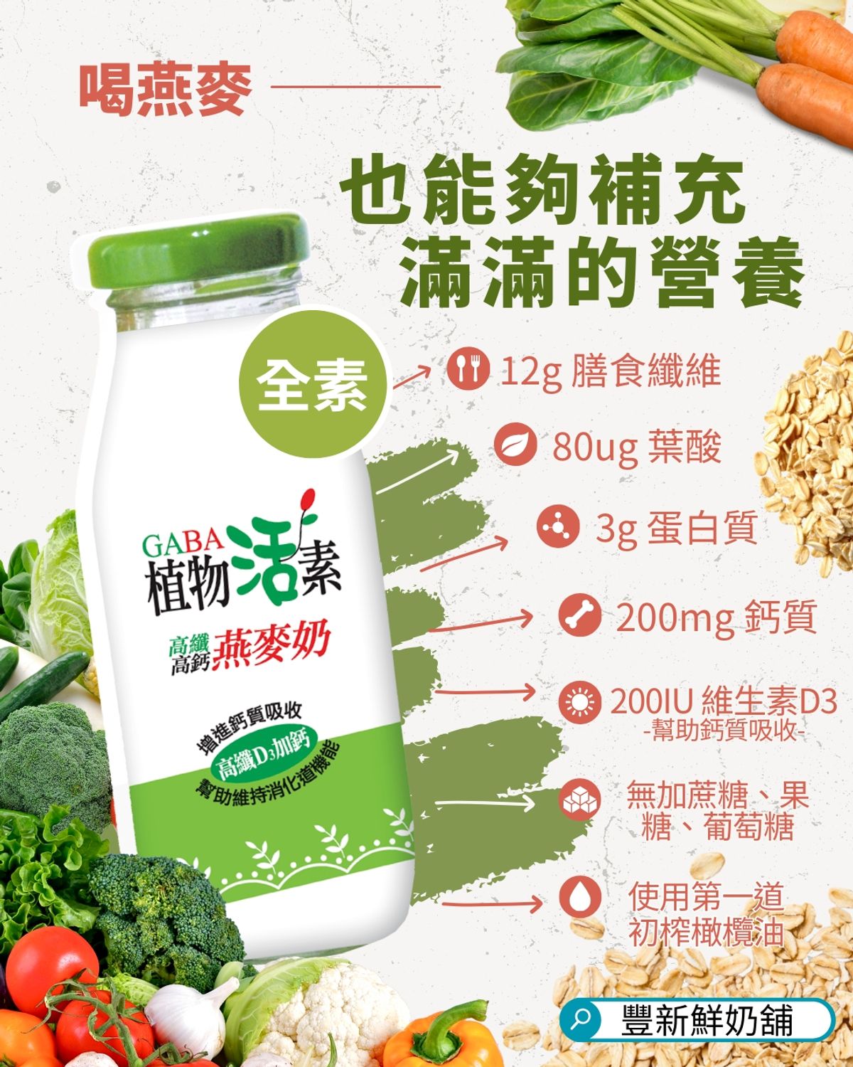 素食者營養缺口：鈣、D3、葉酸一次補足攻略！專家揭秘 1+1>2 的吸收關鍵