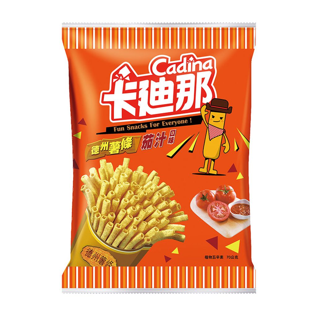 35元卡廸那德州薯條茄汁70G