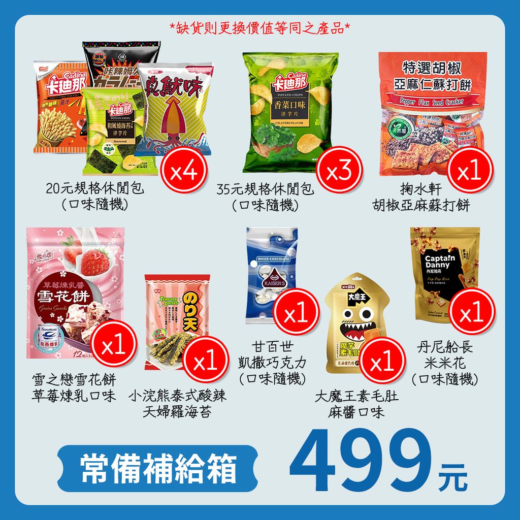 499元常備補給箱