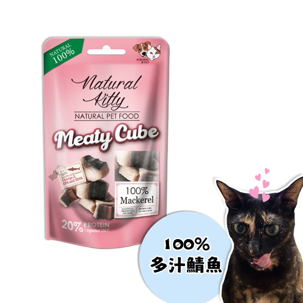 自然小貓鮮肉塊-100%多汁鯖魚
