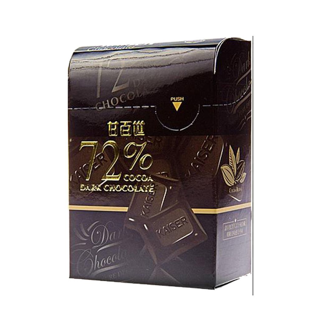 甘百世-072黑巧克力72%盒30g