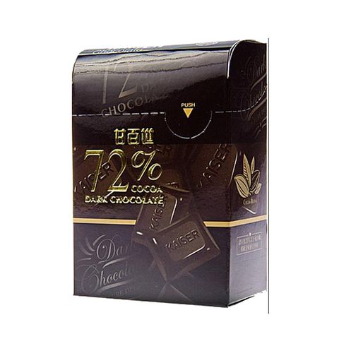 甘百世-072黑巧克力72%盒30g