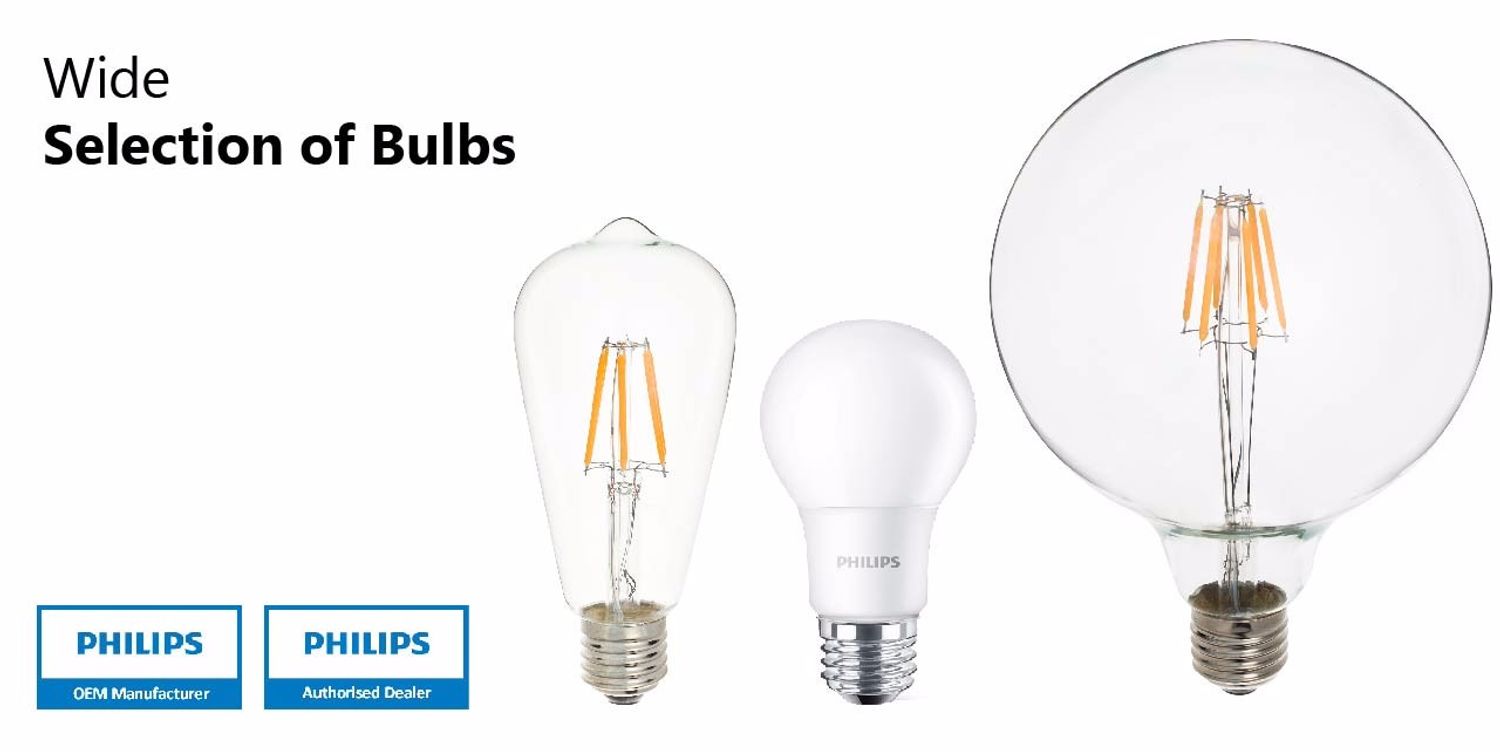 Philips LED Bulbs & Groove LED Edison Bulbs Energy Saving