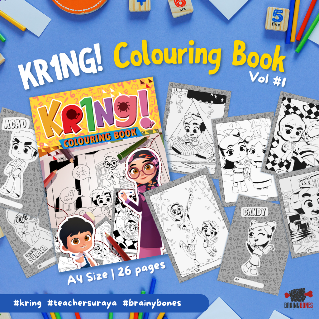 KRING Colouring Book Poster