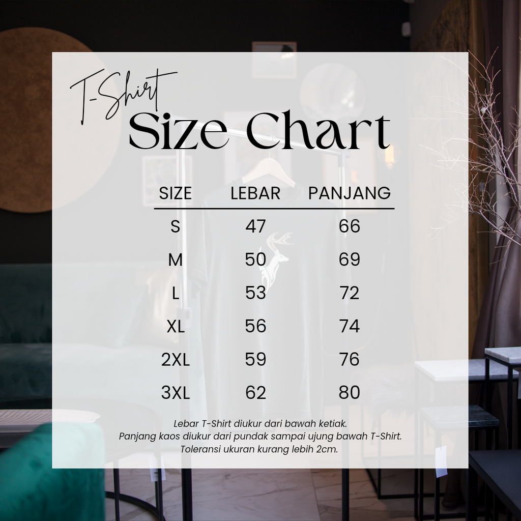 T-Shirt Size Chart