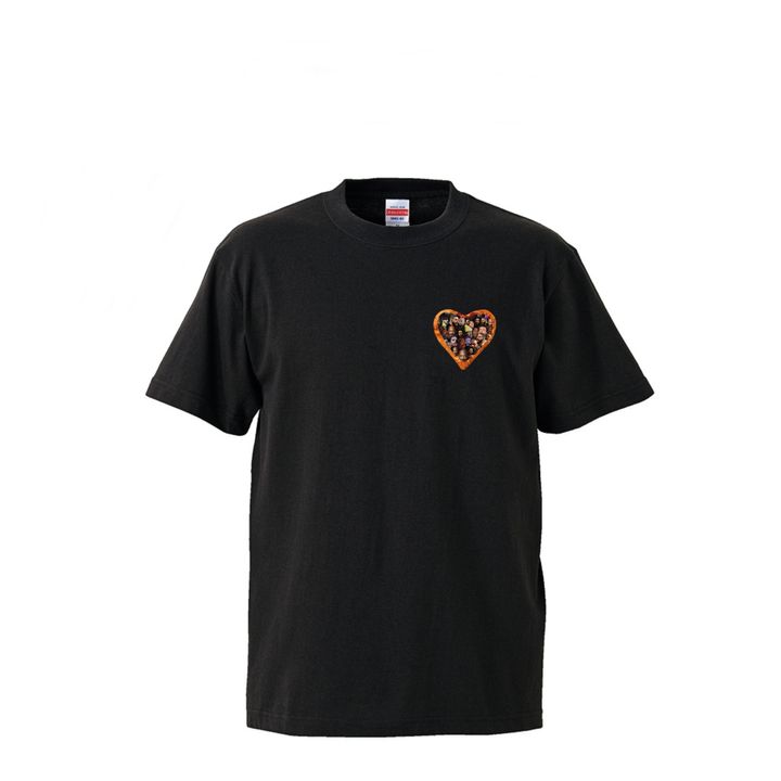 pizza blk front tee