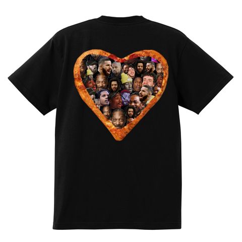 pizza blk tee back