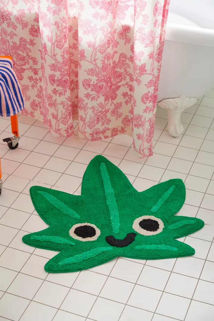 leaf bath mat