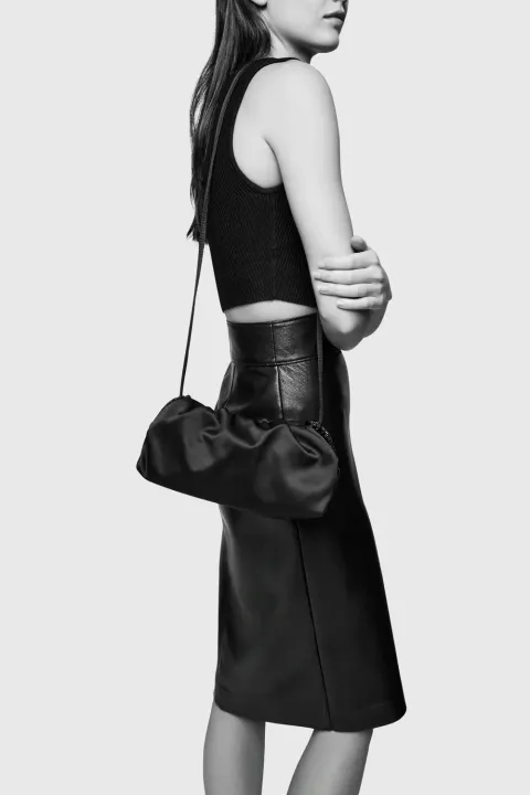 REBECCA MINKOFF Tied Up Clutch And Shoulder Bag With Drawstring Closure  2