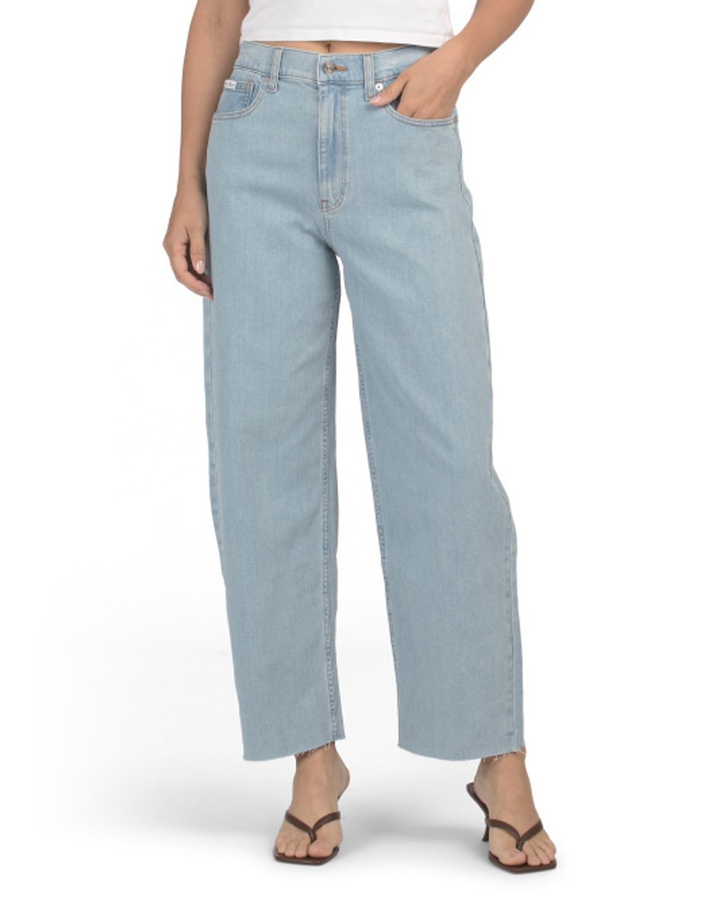 CALVIN KLEIN JEANS High Rise Wide Leg Jeans