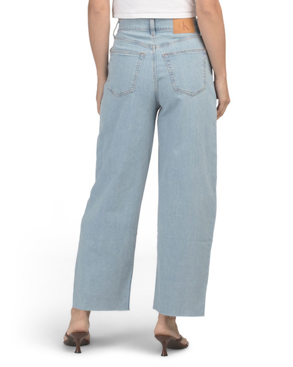 CALVIN KLEIN JEANS High Rise Wide Leg Jeans 2