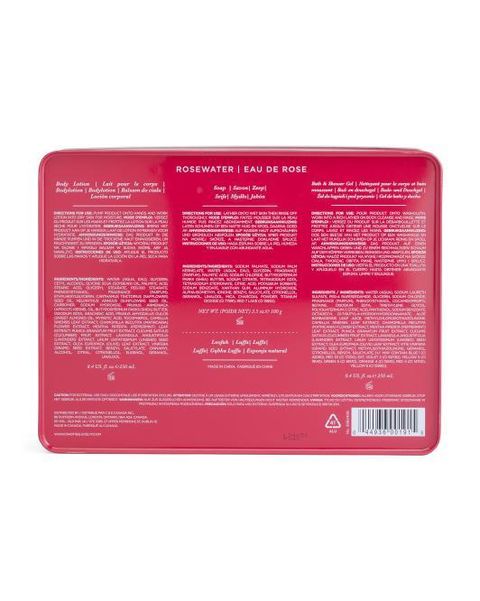 Rosewater Body Wash And Lotion Deluxe Tin Set  3