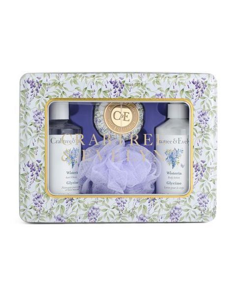 crabtree 4pc Wisteria Deluxe Gift Set 