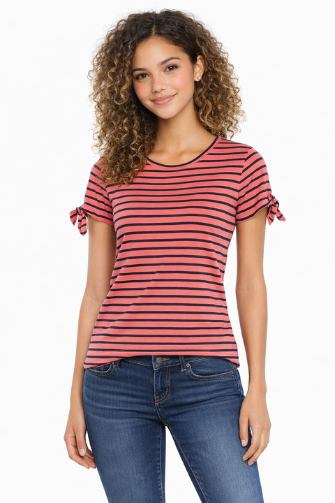 Nautica Women's Tee 女生純棉條紋上衣 